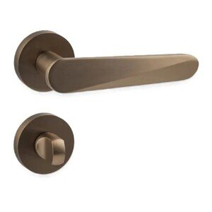 COBRA Rozetové dverové kovanie ZOYA-R WC rosegold