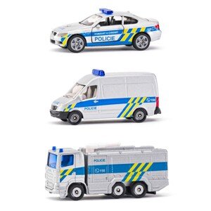 SIKU Kovový model Set policajná sada 3 áut - česká verzia