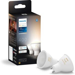 Philips Hue Múdra žiarovka White Ambiance GU10 4,2 W 2200-6500K 400lm, 2 ks