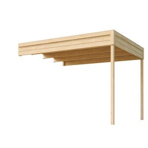 Weka Prístavba 2 pre drevený záhradný domček Batu 2, prírodná, 300 x 250 cm