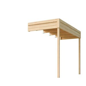 Weka Prístavba 1 pre drevený záhradný domček Batu 3, prírodná, 150 x 300 cm