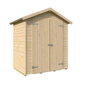 Weka Drevený domček na náradie Mori 2.1, prírodný, 170 x 120 cm