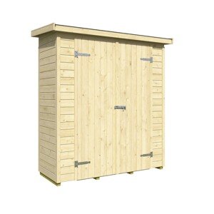 Weka Drevený domček na náradie Mori 1.2, prírodný, 170 x 67 cm