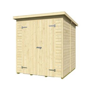 Weka Drevený domček na náradie Mori 3.2, prírodný, 170 x 176 cm