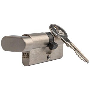 FAB Stavebná cylindrická vložka FAB2HOME 30/35KO, 3 kľúče, mat nikel, blister