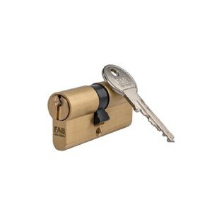 FAB Stavebná cylindrická vložka FAB2HOME 30/35, 3 kľúče, lešt. mosadz, blister