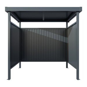 Floraworld Multifunkčný prístrešok SMOKE, antracitová, 204 x 214 x 214 cm