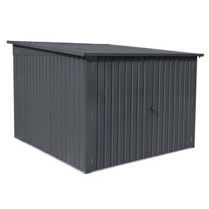 Floraworld Garáž na 3 bicykle Vario, antracitové, 217 x 236 x 145/165 cm