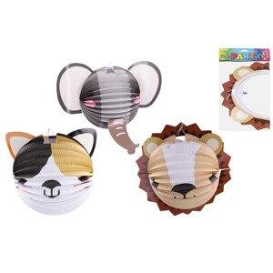 Wiky Lampión guľa Zvieratká, rôzne druhy, 1 ks, pr. 25 cm