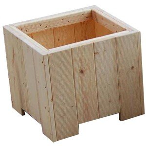 Gaspo Drevený kvetináč Wels, prírodný, 45 x 45 x 35 cm