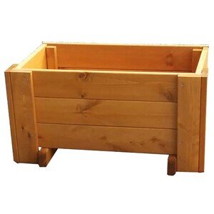 Gaspo Drevený kvetináč Classic, medovo hnedá, 37 x 66 x 37 cm