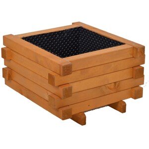 Gaspo Drevený kvetináč Faak, medovo hnedá, 70 x 70 x 42 cm