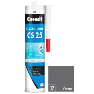 CERESIT CS 25 Sanitárny silikón 17 Carbon, 280 ml