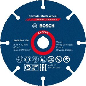 Bosch Rezný kotúč Expert Carbide Multi Wheel, pr. 76 x 10 mm
