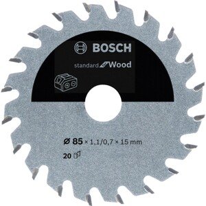 Bosch Pílový rezný kotúč pre aku píly Standard for Wood, pr. 85 x 15 mm