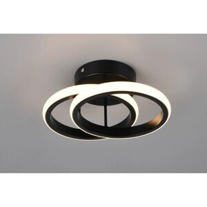 Reality Stropné LED svietidlo Kasia 7W 800lm 3000K matná čierna 26,5 x 18,5 cm