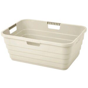 Tontarelli Kôš na čistú bielizeň MAYA krémová, 55 x 38 x 22 cm, 32 l