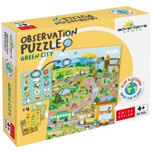 Adventerra Vyhľadávacie puzzle s plagátom Ekologické mesto