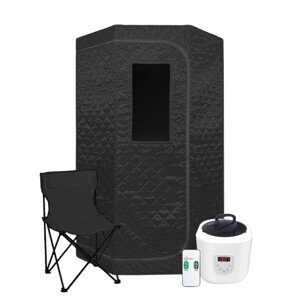 SANOTECHNIK Prenosná parná sauna KPS90 čierna max. 60 °C/1600 W, 90 x 90 x 190cm