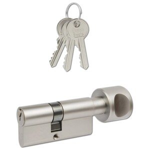 Richter Czech Stavebná cylindrická vložka EURO Basic gombík 30/35 nikel, 3 kľúče