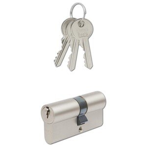Richter Czech Stavebná cylindrická vložka EURO Basic 30/40 nikel, 3 kľúče