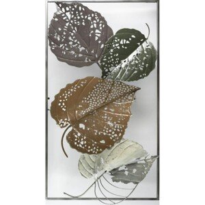 FALC Nástenná kovová dekorácia 3D 19SMA9537, 50 x 90 x 7 cm