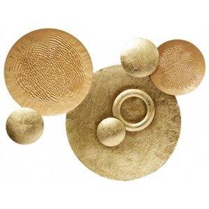 FALC Nástenná kovová dekorácia 3D 21SMA0235, 70 x 50 x 7 cm