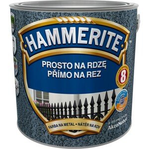 Hammerite Priamo na hrdzu farba na železné kovy kladivková medená 2,5 l