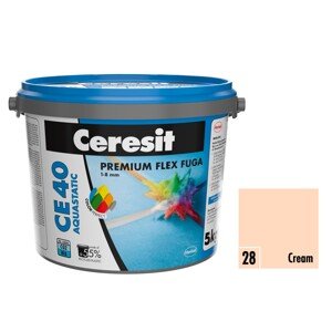 Ceresit Flexibilná škárovacia hmota CE 40 Aquastatic Cream, 5 kg
