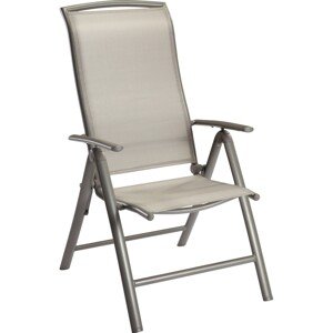 OBI Skladacie kreslo Vigo, strieborno-sivá, 68 x 61 x 112 cm