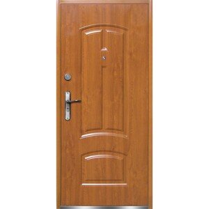 O.K. Doors Vonkajšie oceľové vchodové dvere RA40, 50W, zlatý dub, 90 P