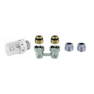 Honeywell Home Termostatická hlavica VK set rohový Cu 15