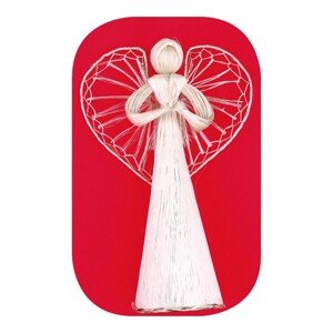 Anděl Přerov Anjel veľký s prepletanými krídlami 46 cm