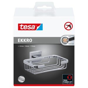 tesa Drôtená mydlenka do sprchy Ekkro, chróm, 50 x 135 x 118 mm