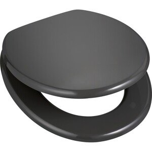 baliv WC záchodová doska Pollino sivá s automatickým sklápaním