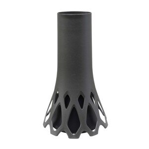 Plastia Váza so záťažou Roseta antracitová 1 l