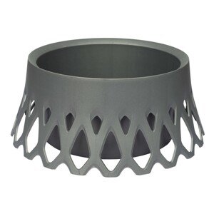 Plastia Samozavlažovací kvetináč Roseta strieborný pr. 400 mm