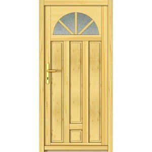 Panto Drevené viacúčelové dvere Sylt, smrek prírodný, 98 x 200 cm, Ľ