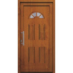 Panto Plastové vchodové dvere K001, hnedá, 210 x 110 cm, Ľ