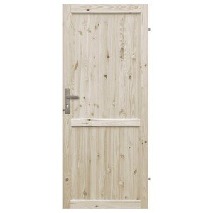 RADEX Falcové interiérové dvere LUGANO EKO plné, borovicové drevo, 80 Ľ